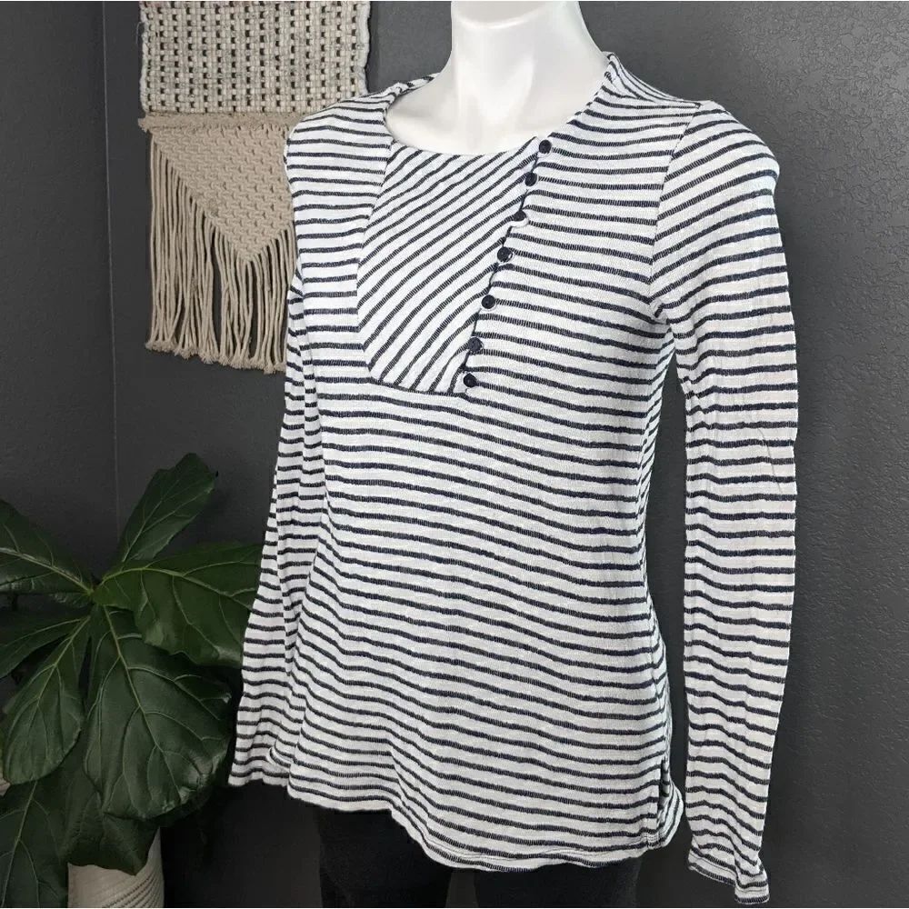 ⭐ Caslon Striped Long Sleeve Shirt